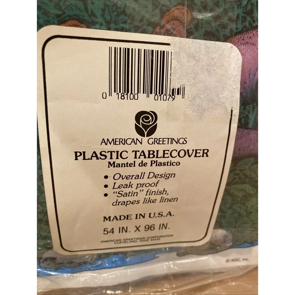 Vintage NOS Dinosaur Table Cover  54